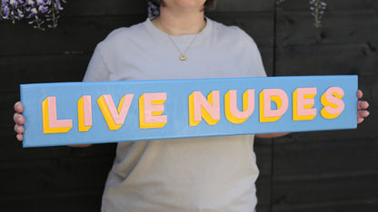 LIVE NUDES / PASTEL BLUE