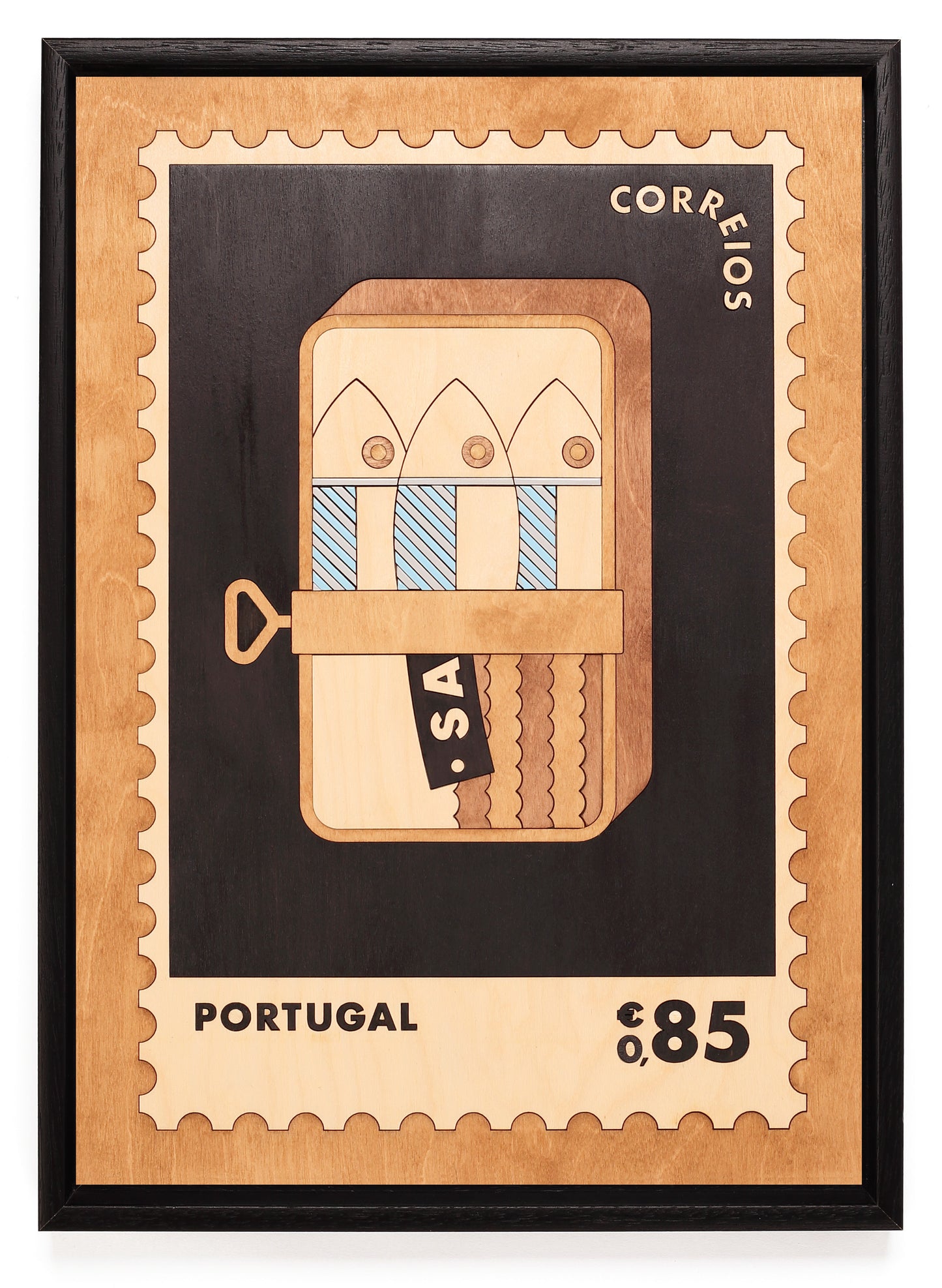 Portuguese Sardines Wooden Wall Art